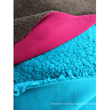 100% Polyester Polar Fleece Bonded with Sherpa Fabric